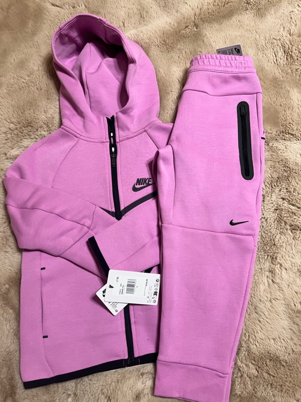 Nike Hoodie and Joggers Set with Black Accents